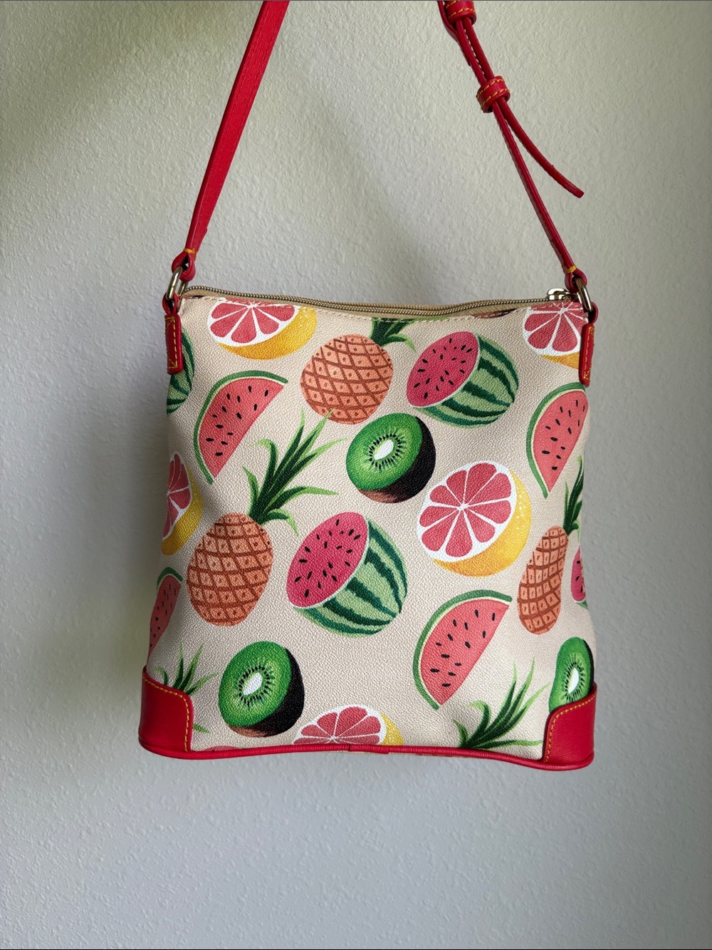 Dooney & Bourke Ambrosia Crossbody Bag Fruit Print Assembled in Mexico - Picture 2 of 5